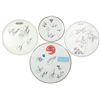 Image 1 : Autographed drum heads (4), Kansas, Grand Funk Railroad, Molly Hatchett & Doobie Brothers, signed by