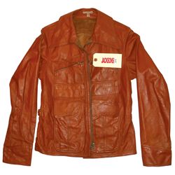 Michael Jackson jacket, personally owned reversible leather & suede jacket, initials "MJJ" written i