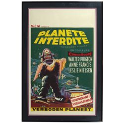 Movie poster, "Planete Interdite" or Forbidden Planet by MGM, Belgium, starring Walter Pidgeon, Anne