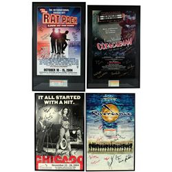 Autographed theater posters (4), Chicago (11/23/2004), Copacabana (3/29/01), The Rat Pack (10/10/06)