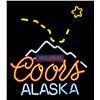Image 1 : Breweriana neon flashing sign, "Original Coors  Alaska," NOS cond, 26"H x 23.5"W.