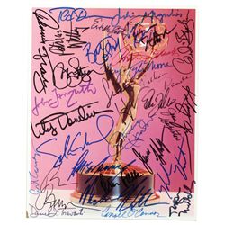 Autographed photo, Emmy Award signed by 30+ winners of Best Actor/Actress in a series including Cand