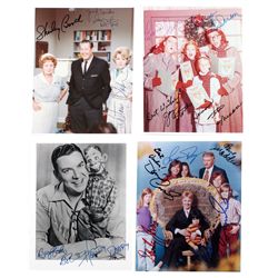 Autographed photos (4), cast-signed photos for TV shows Howdy Doody, Dennis the Menace, Partridge Fa