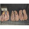 Image 2 : LAND OF THE LOST HUGE LOT OF CHAKA CAVE MAN HERO & STUNT FEET 5 SETS