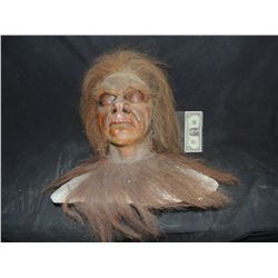 CAVE MAN FULL HEAD MASK ON LIFE CAST