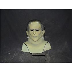 FRANKENSTEIN MONSTER UNIVERSAL STUDIOS USED COSTUME FULL HEAD MASK LARGE WITH ZIPPER
