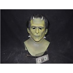 FRANKENSTEIN MONSTER UNIVERSAL STUDIOS USED COSTUME FULL HEAD MASK WITH ZIPPER
