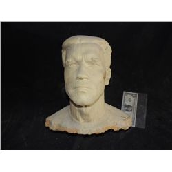 ARNOLD SWARZENEGGER FULL BUST LIFE CAST AS WOOD STATUE