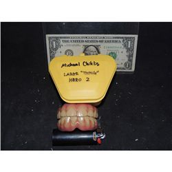 FANTASTIC 4 SCREEN USED HERO TEETH #2 MICHAEL CHIKLIS