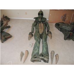 LAND OF THE LOST SCREEN USED HERO SLEESTAK SUIT W MASK ALL MATCHING #14 FIRST EVER OFFERED TO PUBLIC