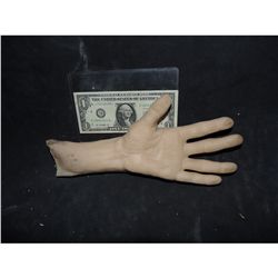 SILICONE FEMALE SEVERED HAND