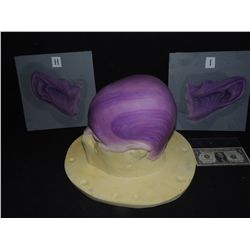 THE GREEN LANTERN ABIN SUR COMPLETE SILICONE HEAD EARS AND FACE APPLIANCE SET ONLY ONE!