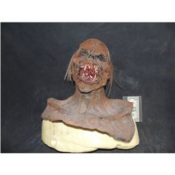 CREEPY WEREWOLF MUMMY DEMON FULL HEAD & BUST MASK APPLIANCE W/ ACRYLIC TEETH