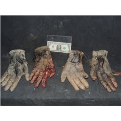 PLANET OF THE APES LOT OF 2 PAIRS OF HANDS NORMAL AND BLOODY