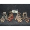 Image 1 : PLANET OF THE APES LOT OF 2 PAIRS OF HANDS NORMAL AND BLOODY