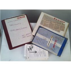 Scream Original Script/Revised Pages/Production Notes/Call Sheets