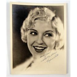 Marjorie White Autographed Original Studio Photo