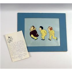 Scooby-Do Ghastly Ghost Town Three Stooges Animation Cel & Moe Howard Letter