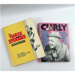 The Three Stooges Scrapbook & Curly Biography Signed By Author & Stooge Children