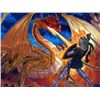Image 2 : Pagemaster Original Fire-Breathing Dragon Rotunda Dome Ceiling Painting Set Piece