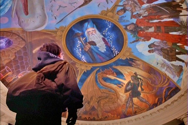 Pagemaster Original Dr Jekyll Mr Hyde Rotunda Dome Ceiling Painting pagemaster-original-dr-jekyll-mr-hyde-rotunda-dome-ceiling-painting