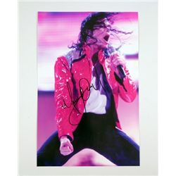 Michael Jackson Signed Concert Photo