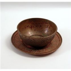 Harry Potter and the Sorcerer's Stone Carved Metal Bowl & Plate Prop