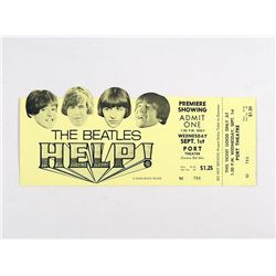 Beatles Help! Oversize Premiere Ticket