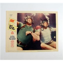 Don't Give Up The Ship Original Lobby Card Signed By Jerry Lewis