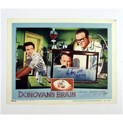 Donovan's Brain (1953) Original Lobby Card Signed By Lew Ayers