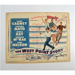 The West Point Story Original Lobby Card Signed By Cast & Crew Including James Cagney/Doris Day