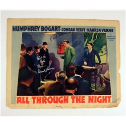 All Through The Night Signed Lobby Card