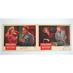 White Head Original Lobby Cards Signed By James Cagney & Virginia Mayo