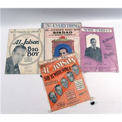 Al Jolson Original Sheet Music Set