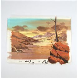 Star Wars Ewoks Animation Original Cel & Background