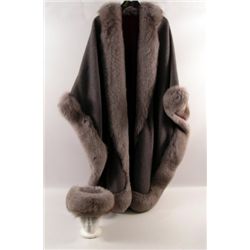 Dynasty Dominique Deveraux (Diahann Carroll) Real Cashmere & Fox Fur And Hat