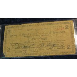 208. Series 1948 Military Script Army of the United States of America Two Pesos. Payable in U.S. or 