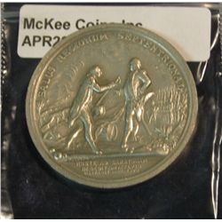 209. 1777 Pewter Medal Horatio Gates issued by the U.S. Mint for the American Bicentennial.