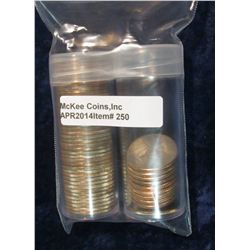 250. Complete Fifty-Piece Set of U.S. Statehood Quarters in plastic tubes. All Gem BU.