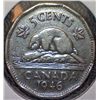 Image 1 : Canada - 5 Cent - 1946 - 6/6 Variety - Circulated