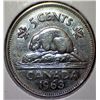 Image 1 : Canada - 5 Cent - 1963 - Circulated