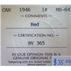 Image 3 : Canada - 1 Cent - 1946 - Red - ICCS - MS-64