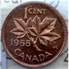 Image 1 : Canada - 1 Cent - 1955 - SF; Red; Cameo - ICCS - PL-66