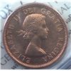Image 2 : Canada - 1 Cent - 1958 - Red - ICCS - MS-65