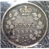 Image 1 : Canada - 5 Cents - 1889 - ICCS - VG-10