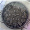 Image 1 : Canada - 10 Cents - 1881H - Obverse #2 - ICCS - F-15
