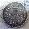 Image 1 : Canada - 10 Cents - 1887 - ICCS - VF-20
