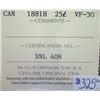 Image 3 : Canada - 25 Cents - 1881H - ICCS - VF-30