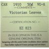 Image 3 : Canada - 50 Cents - 1910 - Victorian Leaves - ICCS - VG-8