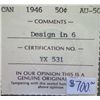 Image 3 : Canada - 50 Cents - 1946 - Design in 6 - ICCS -AU-50